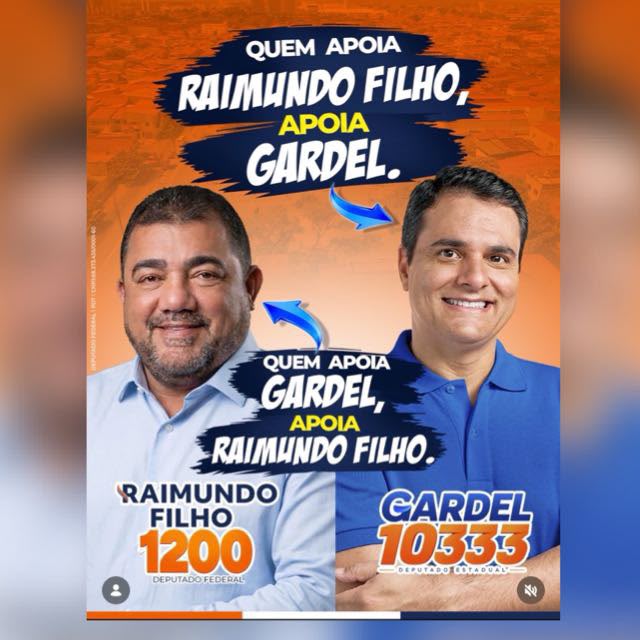 Raimundo Filho 1200 e Gardel 10333 juntos na campanha